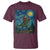 Bigfoot Dinosaur T Shirt Funny Prehistoric Starry Night Van Gogh - Wonder Print Shop