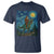 Bigfoot Dinosaur T Shirt Funny Prehistoric Starry Night Van Gogh - Wonder Print Shop