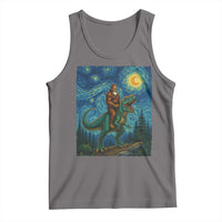 Bigfoot Dinosaur Tank Top Funny Prehistoric Starry Night Van Gogh - Wonder Print Shop