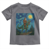 Bigfoot Dinosaur Toddler T Shirt Funny Prehistoric Starry Night Van Gogh - Wonder Print Shop