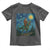Bigfoot Dinosaur Toddler T Shirt Funny Prehistoric Starry Night Van Gogh - Wonder Print Shop