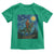 Bigfoot Dinosaur Toddler T Shirt Funny Prehistoric Starry Night Van Gogh - Wonder Print Shop