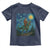 Bigfoot Dinosaur Toddler T Shirt Funny Prehistoric Starry Night Van Gogh - Wonder Print Shop
