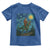 Bigfoot Dinosaur Toddler T Shirt Funny Prehistoric Starry Night Van Gogh - Wonder Print Shop