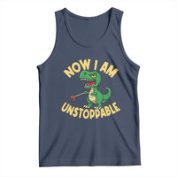 Now I Am Unstoppable Tank Top Funny Dinosaur Lovers - Wonder Print Shop