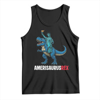 Patriotic Dinosaur Tank Top Funny Amerisaurus Rex Statue Of Liberty Dino - Wonder Print Shop