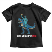 Patriotic Dinosaur Toddler T Shirt Funny Amerisaurus Rex Statue Of Liberty Dino - Wonder Print Shop