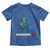 Patriotic Dinosaur Toddler T Shirt Funny Amerisaurus Rex Statue Of Liberty Dino - Wonder Print Shop