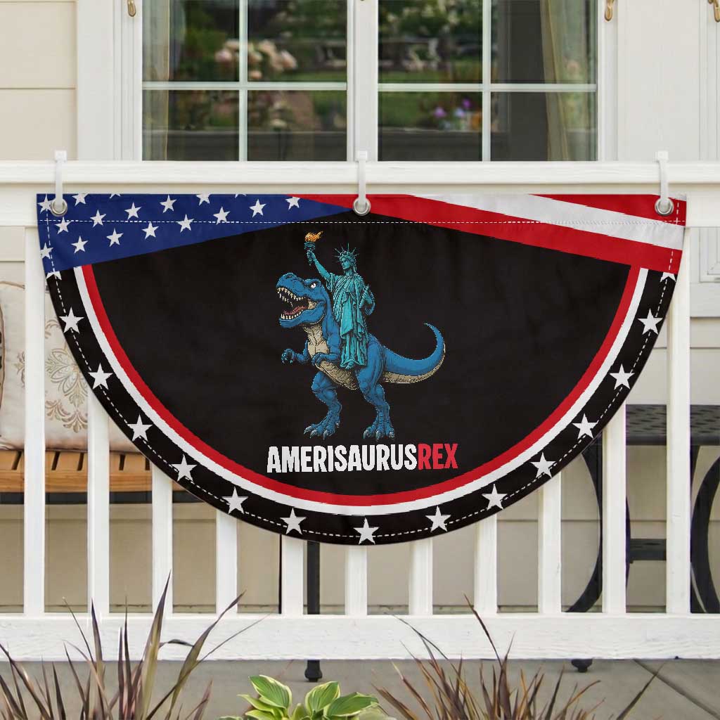 Dinosaur Lover Patriotic Fan Flag Funny Amerisaurus Rex Statue Of Liberty Dino