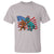 Funny Patriotic T Shirt Bigfoot Walking Dinosaur With USA Flag - Wonder Print Shop