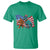 Funny Patriotic T Shirt Bigfoot Walking Dinosaur With USA Flag - Wonder Print Shop