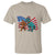 Funny Patriotic T Shirt Bigfoot Walking Dinosaur With USA Flag - Wonder Print Shop