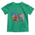Funny Patriotic Toddler T Shirt Bigfoot Walking Dinosaur With USA Flag - Wonder Print Shop