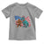 Funny Patriotic Toddler T Shirt Bigfoot Walking Dinosaur With USA Flag - Wonder Print Shop