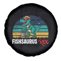Funny Dinosaur Spare Tire Cover Fishsaurus Rex Fishing Lover - Wonder Print Shop