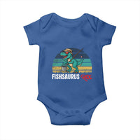 Funny Dinosaur Baby Onesie Fishsaurus Rex Fishing Lover - Wonder Print Shop
