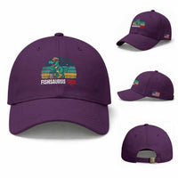 Funny Dinosaur Baseball Cap Fishsaurus Rex Fishing Lover