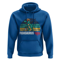 Funny Dinosaur Hoodie Fishsaurus Rex Fishing Lover - Wonder Print Shop