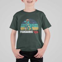 Funny Dinosaur T Shirt For Kid Fishsaurus Rex Fishing Lover - Wonder Print Shop