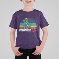 Funny Dinosaur T Shirt For Kid Fishsaurus Rex Fishing Lover - Wonder Print Shop