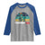 Funny Dinosaur Raglan Shirt Fishsaurus Rex Fishing Lover - Wonder Print Shop