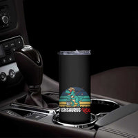 Funny Dinosaur Skinny Tumbler Fishsaurus Rex Fishing Lover