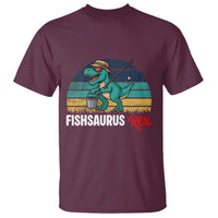 Funny Dinosaur T Shirt Fishsaurus Rex Fishing Lover - Wonder Print Shop