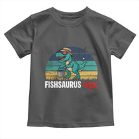 Funny Dinosaur Toddler T Shirt Fishsaurus Rex Fishing Lover - Wonder Print Shop