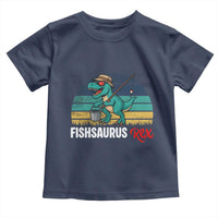 Funny Dinosaur Toddler T Shirt Fishsaurus Rex Fishing Lover - Wonder Print Shop