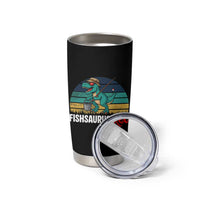 Funny Dinosaur Tumbler Cup Fishsaurus Rex Fishing Lover