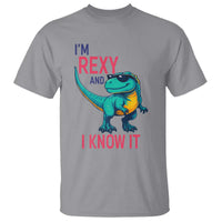 Funny Dinosaur T Shirt I Am Rexy And I Know It - Wonder Print Shop