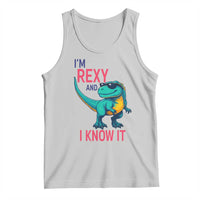 Funny Dinosaur Tank Top I Am Rexy And I Know It - Wonder Print Shop