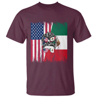 Mexican American Pride T Shirt Bicultural Heritage Girl Vintage Flag