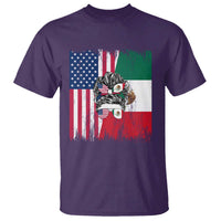 Mexican American Pride T Shirt Bicultural Heritage Girl Vintage Flag