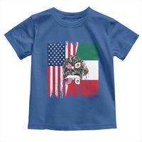 Mexican American Pride Toddler T Shirt Bicultural Heritage Girl Vintage Flag