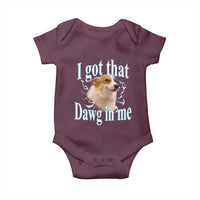 I Got That Dawg In Me Baby Onesie Funny Corgi Dog Meme - Wonder Print Shop