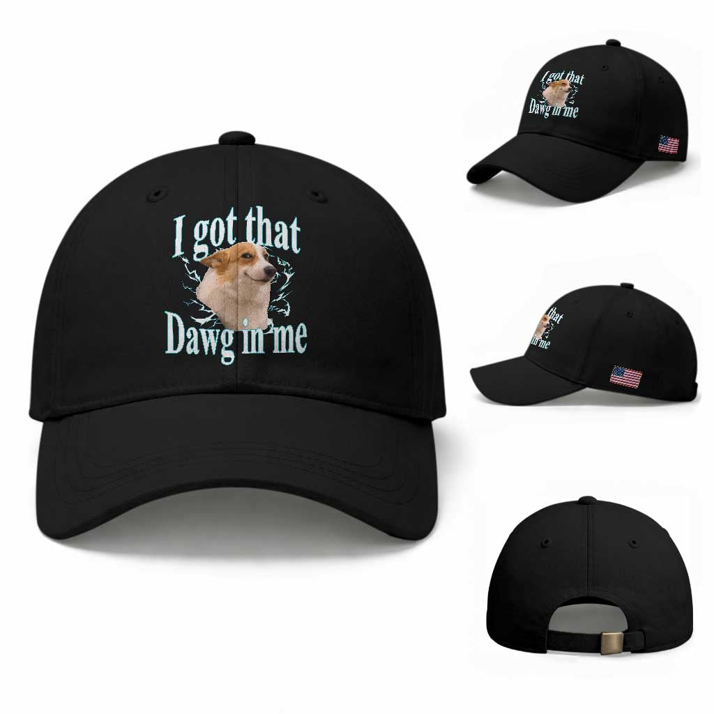 I Got That Dawg In Me Baseball Cap Funny Corgi Dog Meme