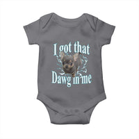 I Got That Dawg In Me Dog Meme Baby Onesie Ironic Chihuahua Face - Wonder Print Shop