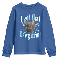 I Got That Dawg In Me Dog Meme Youth Sweatshirt Ironic Chihuahua Face - Wonder Print Shop