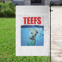 Chihuahua Dog Meme Garden Flag Funny Horror Movie Poster Dog Teefs - Wonder Print Shop