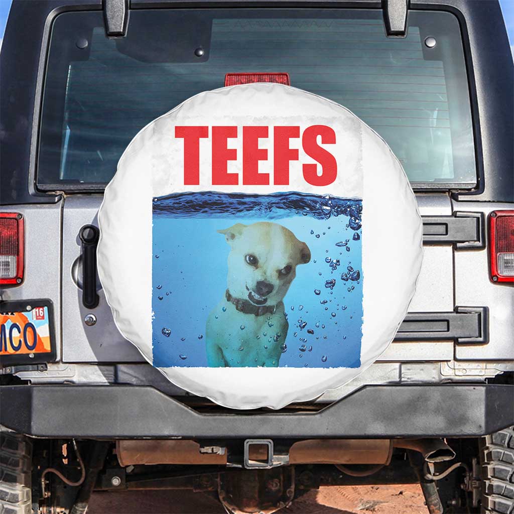 Chihuahua Dog Meme Spare Tire Cover Funny Horror Movie Poster Dog Teefs - Wonder Print Shop