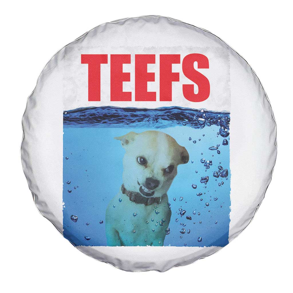 Chihuahua Dog Meme Spare Tire Cover Funny Horror Movie Poster Dog Teefs - Wonder Print Shop