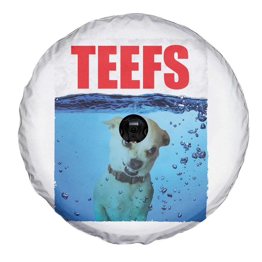 Chihuahua Dog Meme Spare Tire Cover Funny Horror Movie Poster Dog Teefs - Wonder Print Shop
