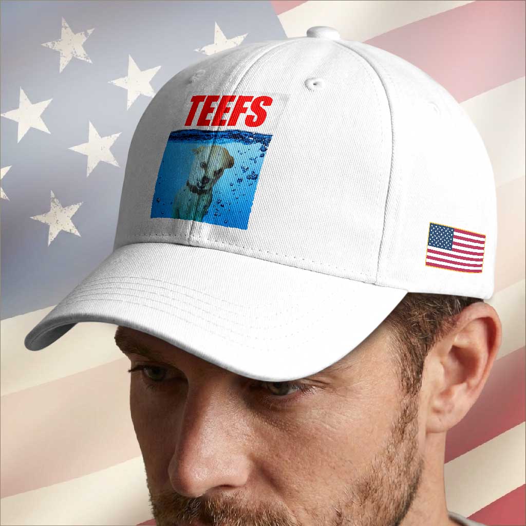 Chihuahua Dog Meme Baseball Cap Funny Horror Movie Poster Dog Teefs