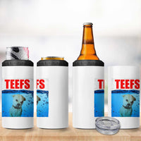 Chihuahua Dog Meme 4 in 1 Can Cooler Tumbler Funny Horror Movie Poster Dog Teefs