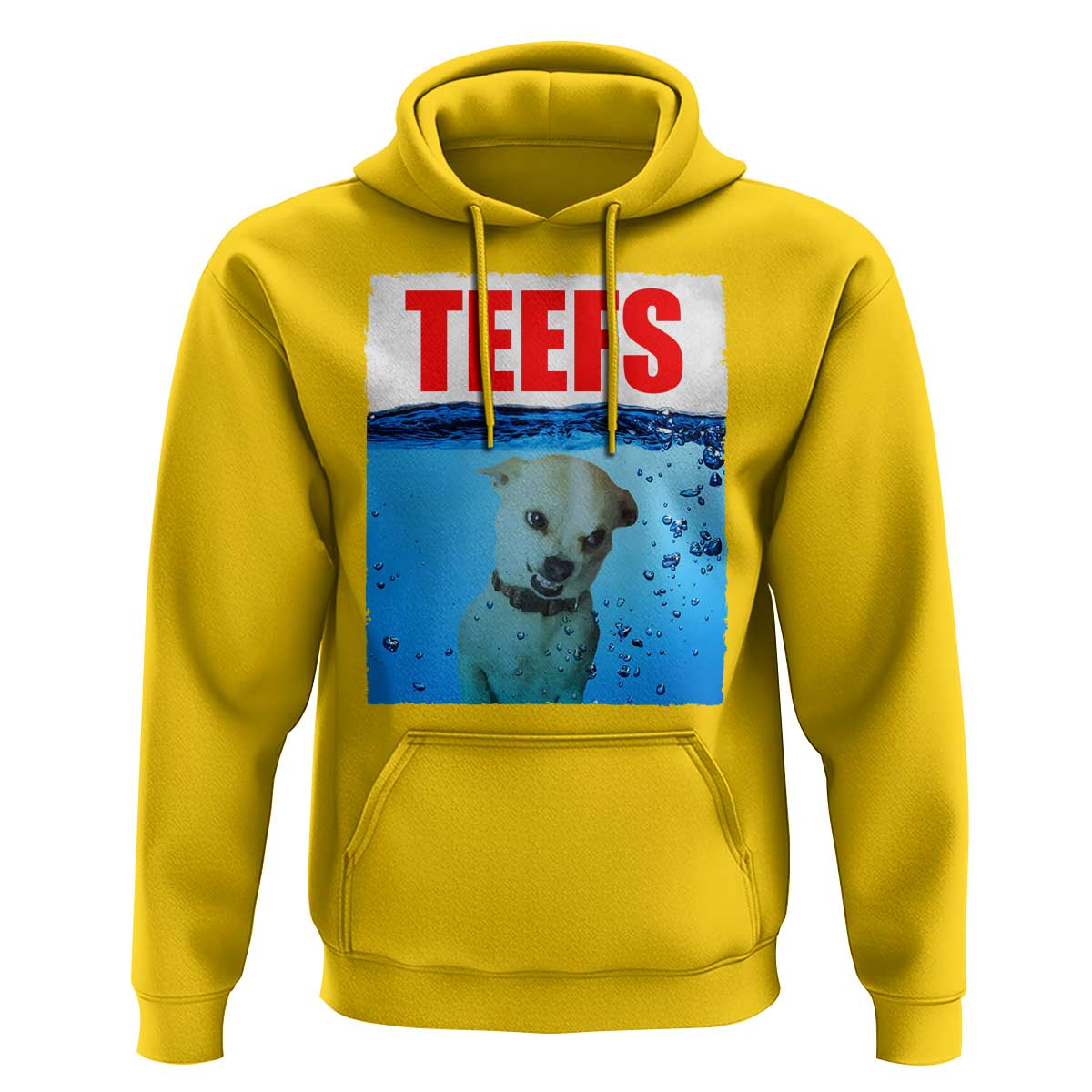 Chihuahua Dog Meme Hoodie Funny Horror Movie Poster Dog Teefs - Wonder Print Shop