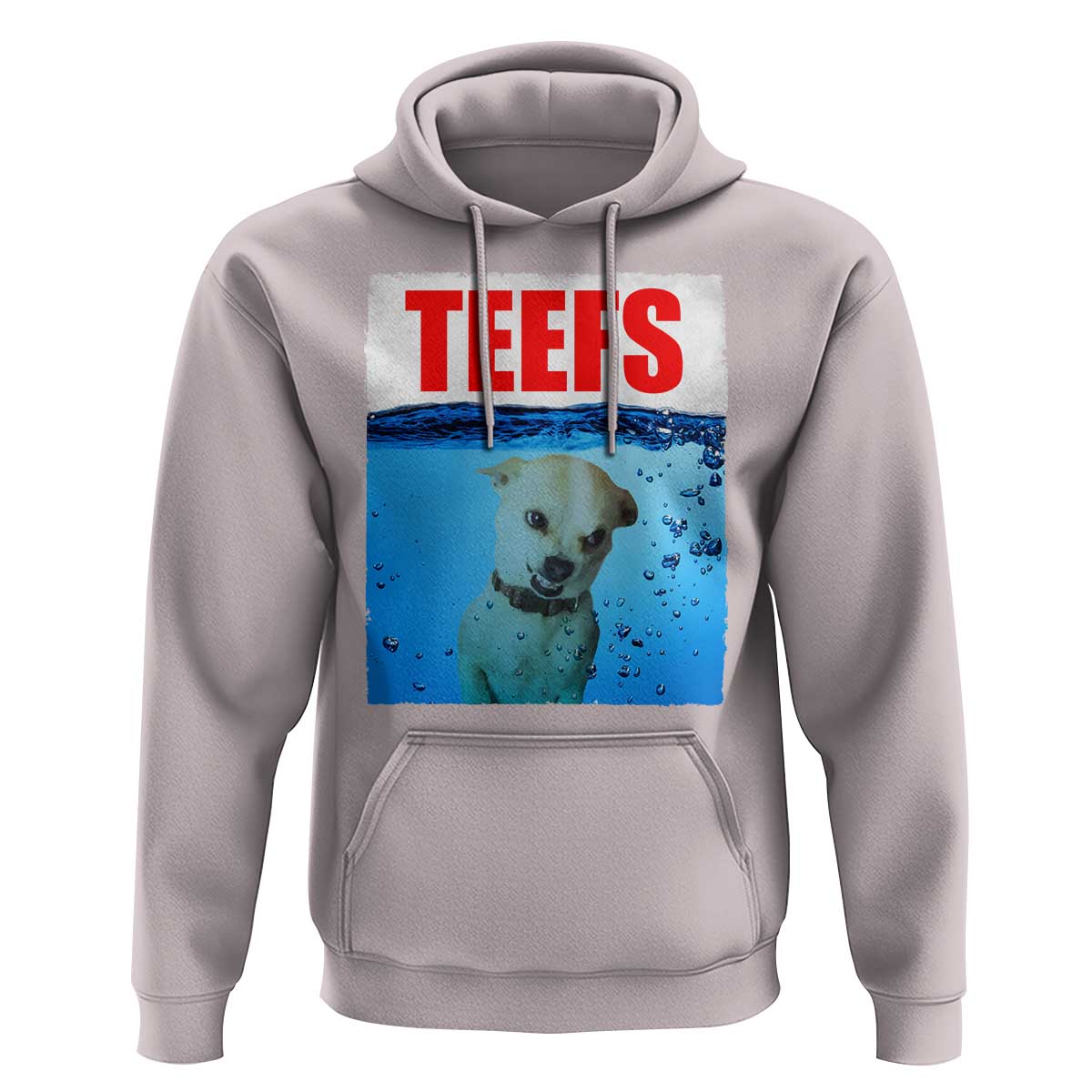 Chihuahua Dog Meme Hoodie Funny Horror Movie Poster Dog Teefs - Wonder Print Shop