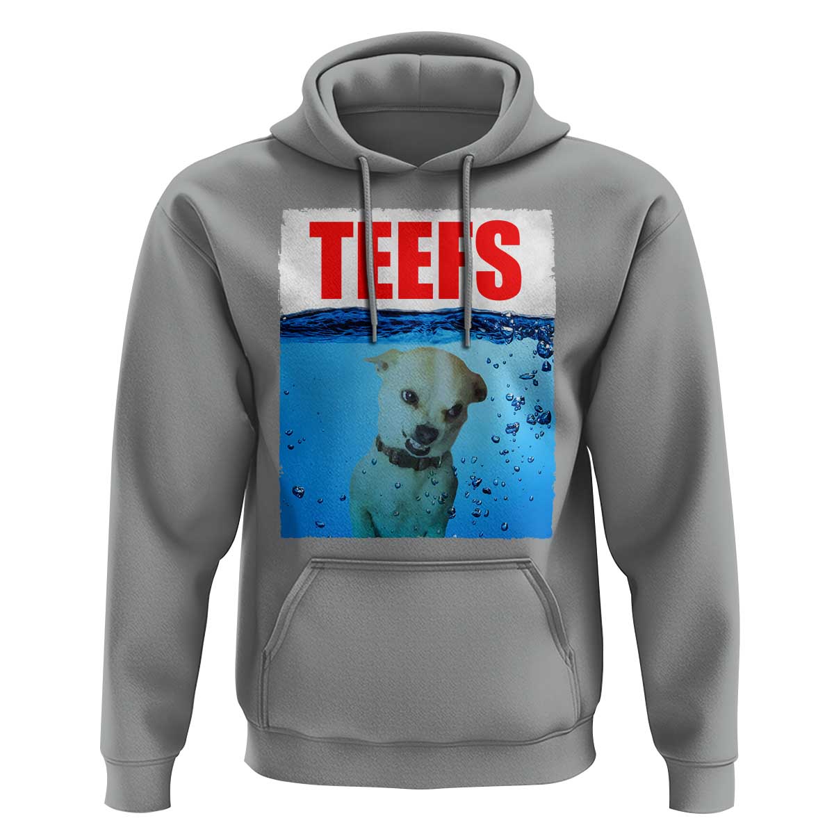 Chihuahua Dog Meme Hoodie Funny Horror Movie Poster Dog Teefs - Wonder Print Shop