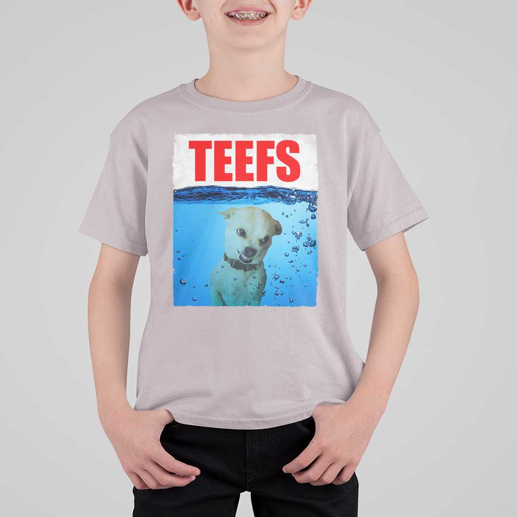 Chihuahua Dog Meme T Shirt For Kid Funny Horror Movie Poster Dog Teefs - Wonder Print Shop