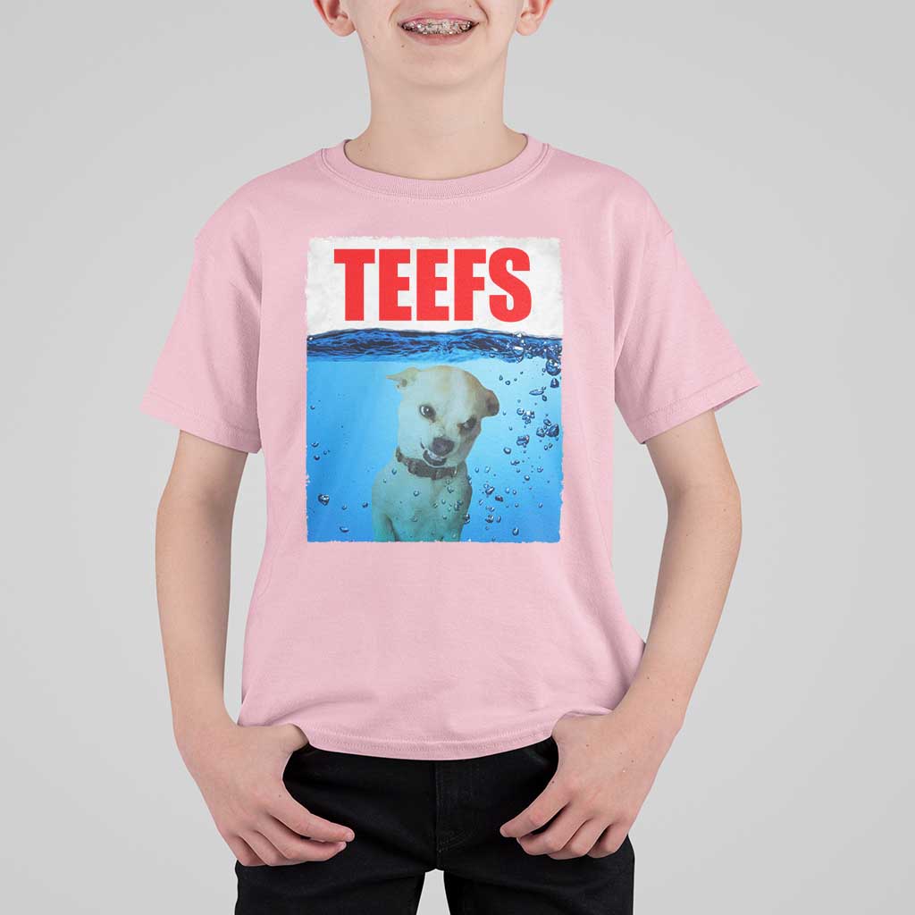 Chihuahua Dog Meme T Shirt For Kid Funny Horror Movie Poster Dog Teefs - Wonder Print Shop